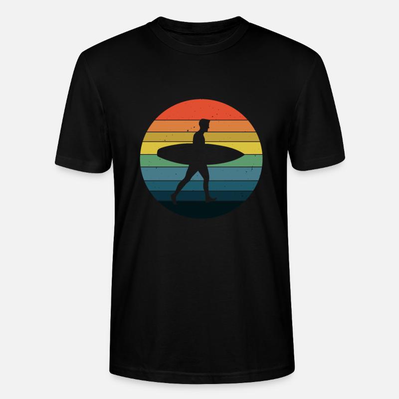 Surf surf - T-shirt bio CRAFTER Stanley Stella Unisexe - noir