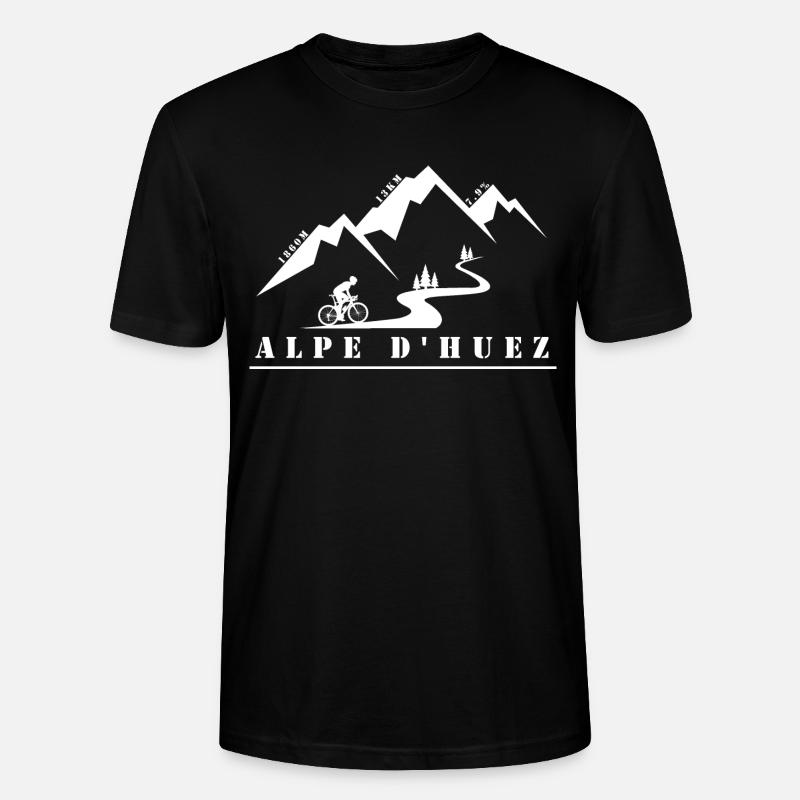 Alpe d'Huez - Stanley/Stella Unisex Bio-T-Shirt CRAFTER - Schwarz