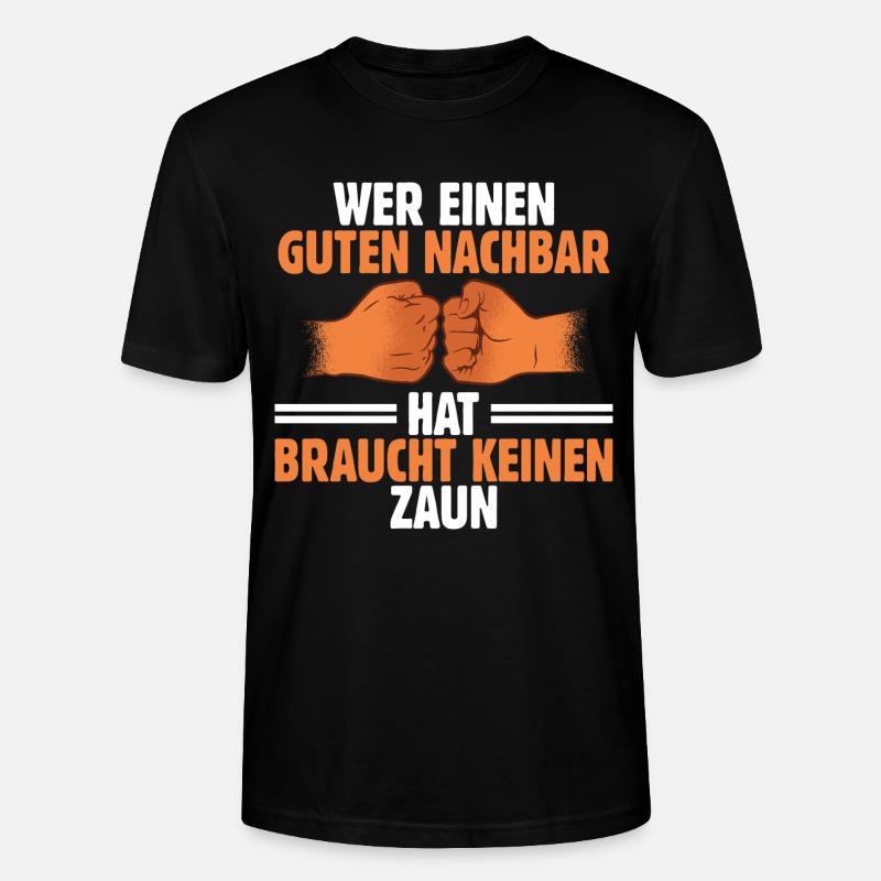 Nachbar - Stanley/Stella Unisex Bio-T-Shirt CRAFTER - Schwarz
