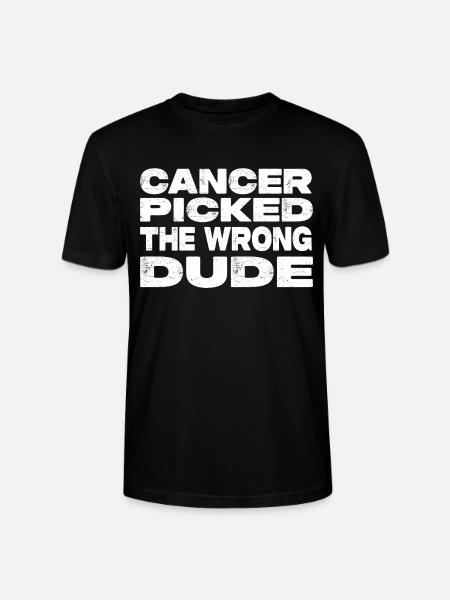 Kanker koos de verkeerde kerel - Strijd tegen kanker - Stanley/Stella Uniseks bio-T-shirt CRAFTER - zwart