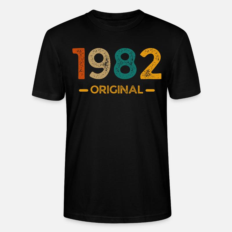 1982 Original - T-shirt bio CRAFTER Stanley Stella Unisexe - noir