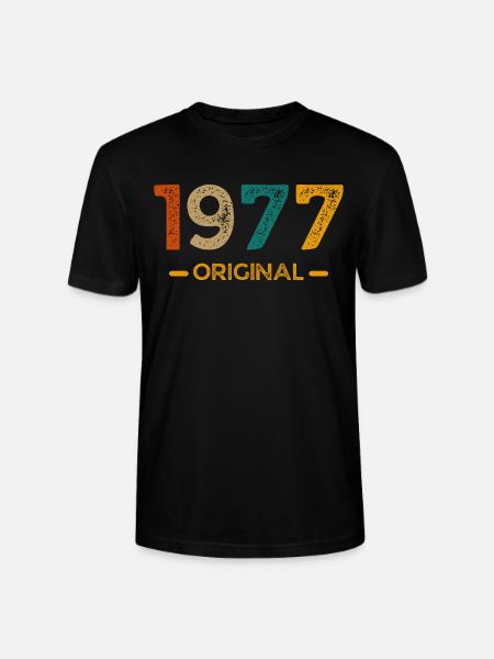 1977 Original - Stanley/Stella CRAFTER Unisex Organic T-Shirt - black