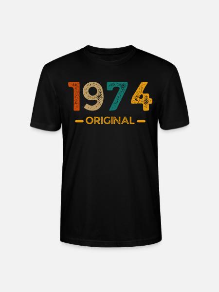 1974 Original - Stanley/Stella Unisex Bio-T-Shirt CRAFTER - Schwarz