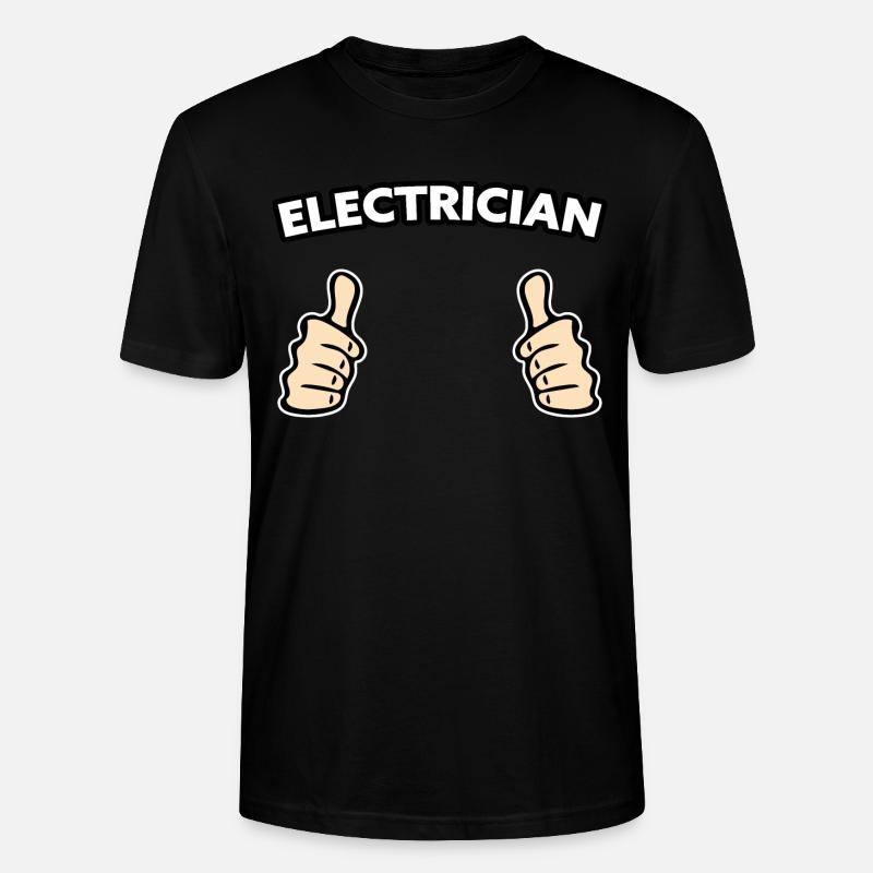 Elektriker Beruf Geschenkidee - Stanley/Stella Unisex Bio-T-Shirt CRAFTER - Schwarz