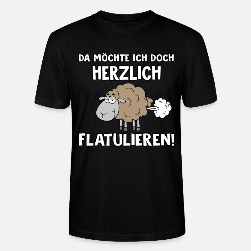 Herzlich flatulieren - Stanley/Stella Unisex Bio-T-Shirt CRAFTER - Schwarz