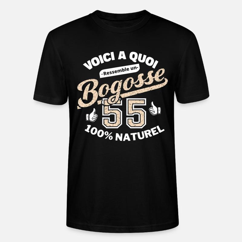55-jährige Bogosse - Stanley/Stella Unisex Bio-T-Shirt CRAFTER - Schwarz