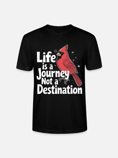Kardinal Rotkardinal Vogel Roter Kardinal - Stanley/Stella Unisex Bio-T-Shirt CRAFTER - Schwarz