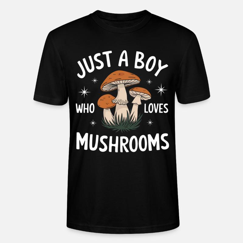 Champignons Champignons Champignon Champignon - T-shirt bio CRAFTER Stanley Stella Unisexe - noir