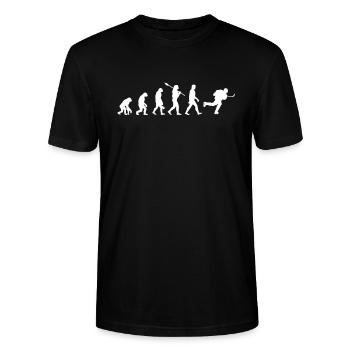 Hockey Evolution - Stanley/Stella Unisex Bio-T-Shirt CRAFTER - Schwarz - Vorne - Alina (178cm) & Michal (187cm)