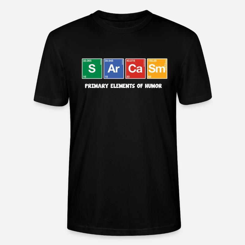 sarcasme - T-shirt bio CRAFTER Stanley Stella Unisexe - noir