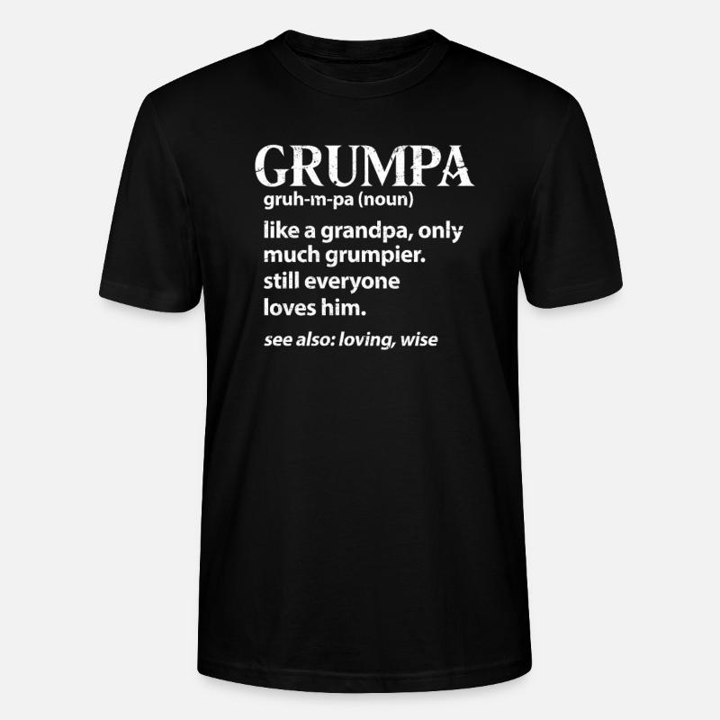 Großvater - Stanley/Stella Unisex Bio-T-Shirt CRAFTER - Schwarz