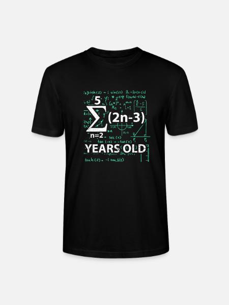16th birthday math - Stanley/Stella CRAFTER Unisex Organic T-Shirt - black