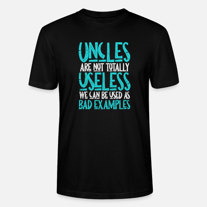 Onkel - Stanley/Stella Unisex Bio-T-Shirt CRAFTER - Schwarz