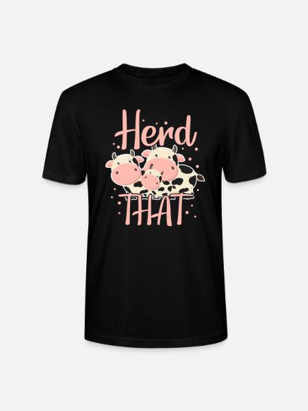 cows - Stanley/Stella CRAFTER Unisex Organic T-Shirt - black