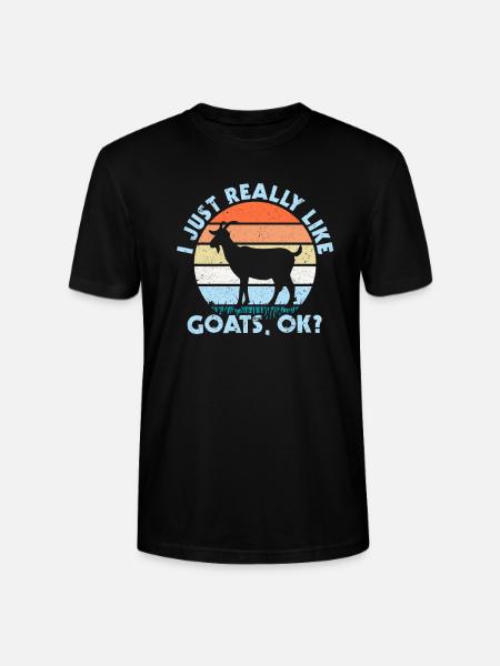 goat - Stanley/Stella CRAFTER Unisex Organic T-Shirt - black
