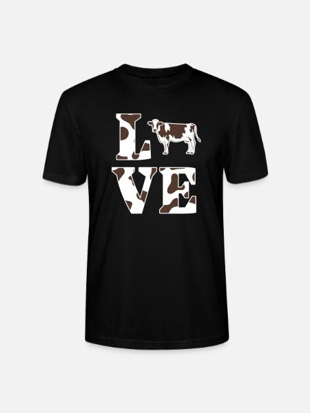cow - Stanley/Stella CRAFTER Unisex Organic T-Shirt - black