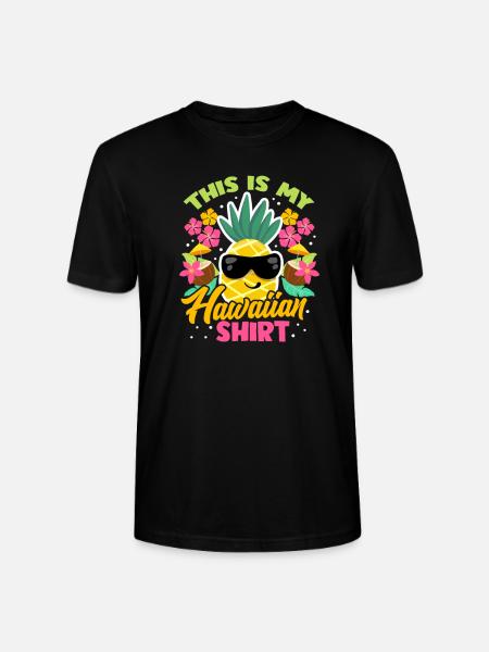Hawaii pineapple - Stanley/Stella CRAFTER Unisex Organic T-Shirt - black