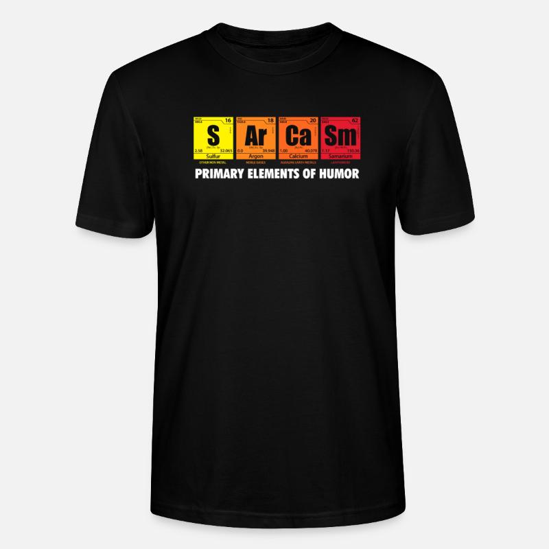 Sarkasmus - Stanley/Stella Unisex Bio-T-Shirt CRAFTER - Schwarz