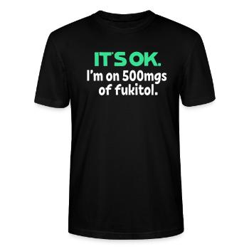 sarcasm - Stanley/Stella CRAFTER Unisex Organic T-Shirt - black - Front - Alina (178cm) & Michal (187cm)