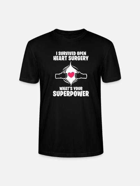 Heart surgery - Stanley/Stella CRAFTER Unisex Organic T-Shirt - black