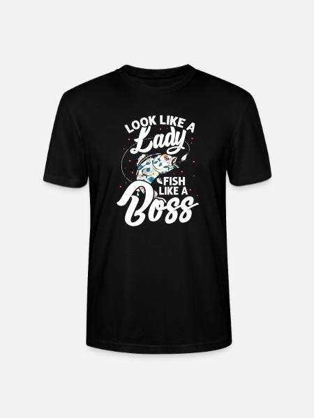pêcheuse - T-shirt bio CRAFTER Stanley Stella Unisexe - noir