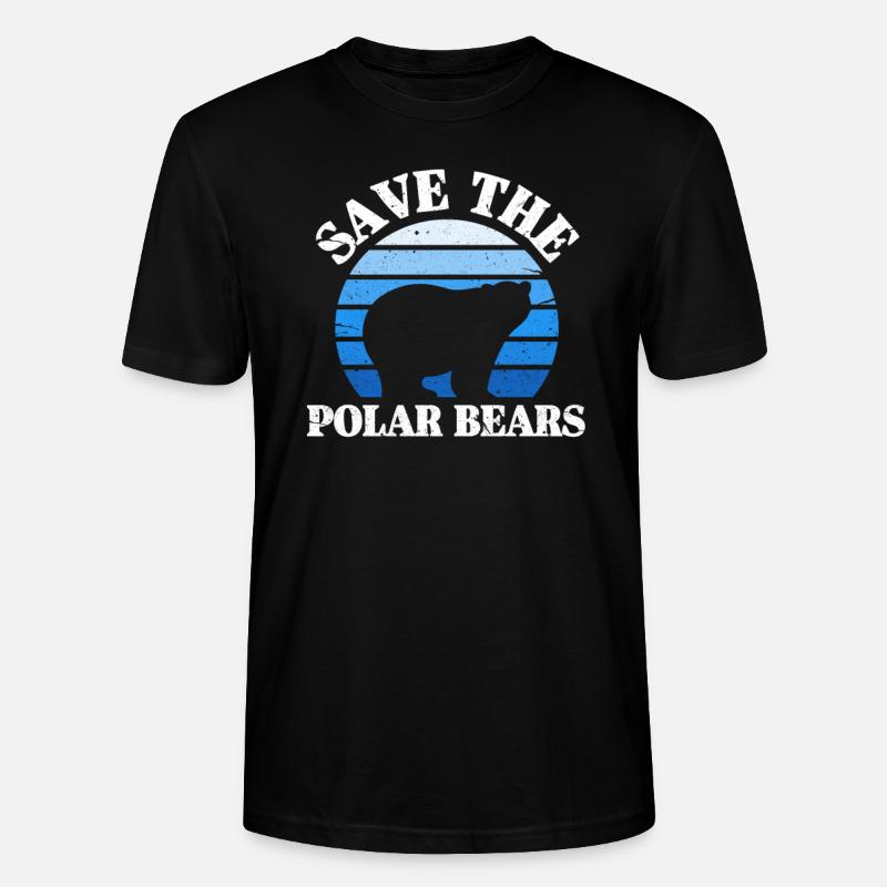 Eisbär - Stanley/Stella Unisex Bio-T-Shirt CRAFTER - Schwarz