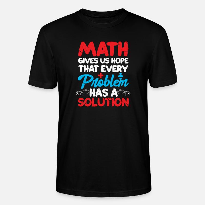 Mathe - Stanley/Stella Unisex Bio-T-Shirt CRAFTER - Schwarz