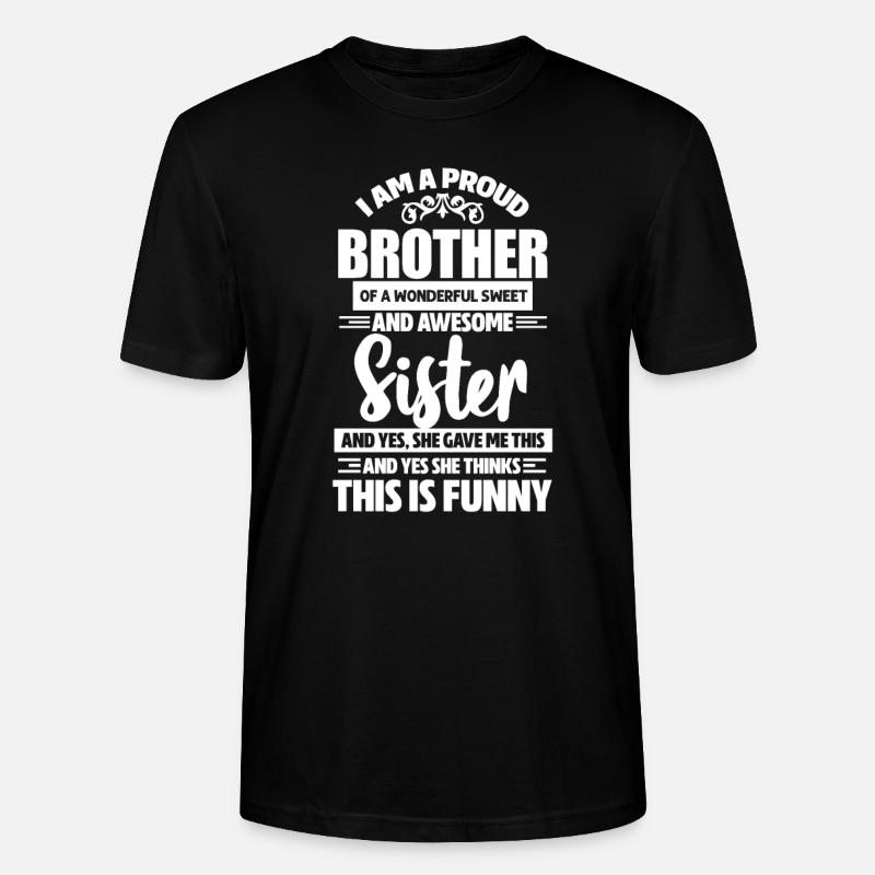 Bruder - Stanley/Stella Unisex Bio-T-Shirt CRAFTER - Schwarz