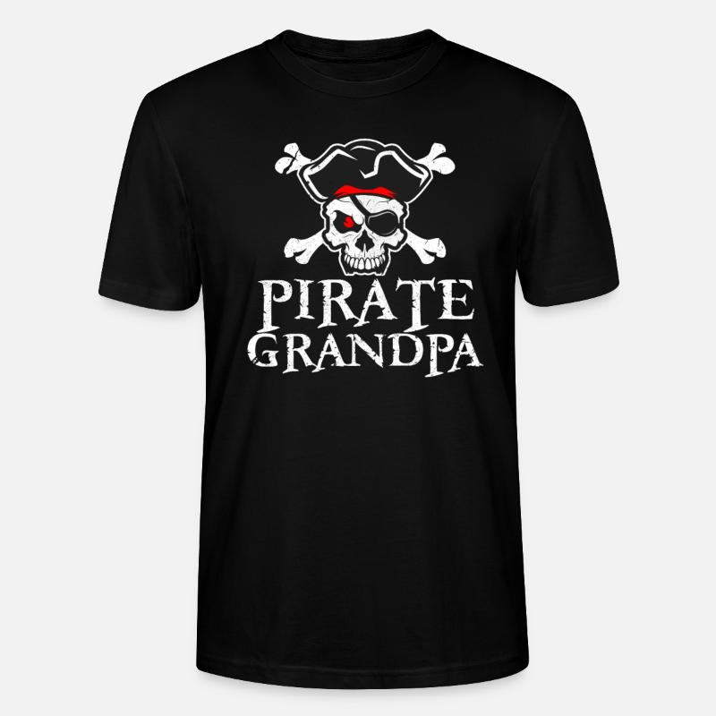 Pirate Papy Papy - T-shirt bio CRAFTER Stanley Stella Unisexe - noir