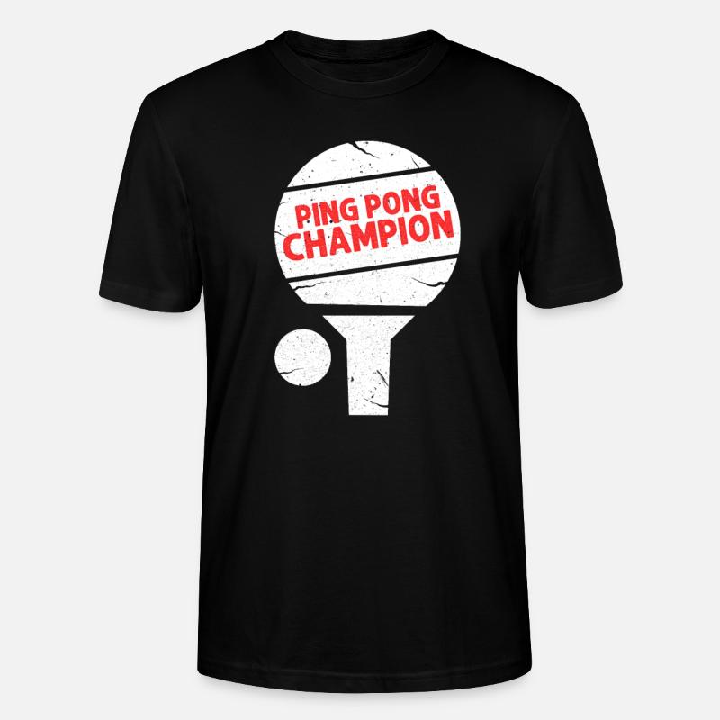 Pingpong - Stanley/Stella Unisex Bio-T-Shirt CRAFTER - Schwarz