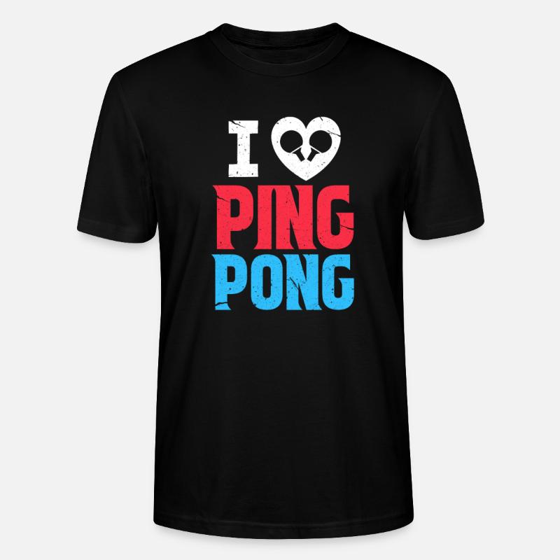 Pingpong - Stanley/Stella Unisex Bio-T-Shirt CRAFTER - Schwarz
