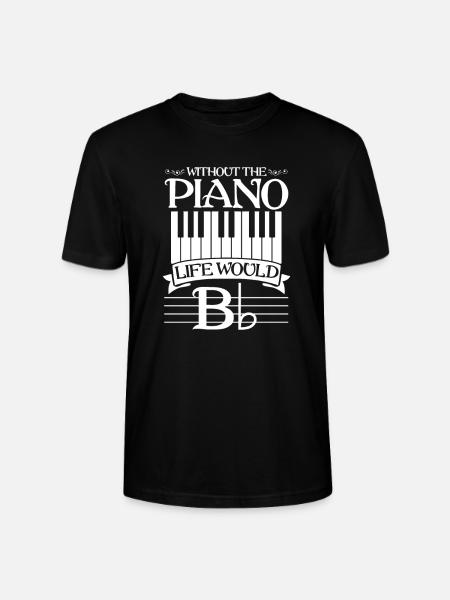 piano - T-shirt bio CRAFTER Stanley Stella Unisexe - noir