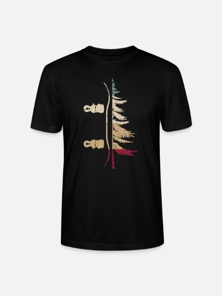 Snowboard Snowboarder Winter Snowboarding Snow - Stanley/Stella CRAFTER Unisex Organic T-Shirt - black