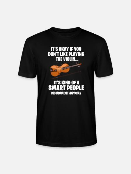 violin - Stanley/Stella CRAFTER Unisex Organic T-Shirt - black