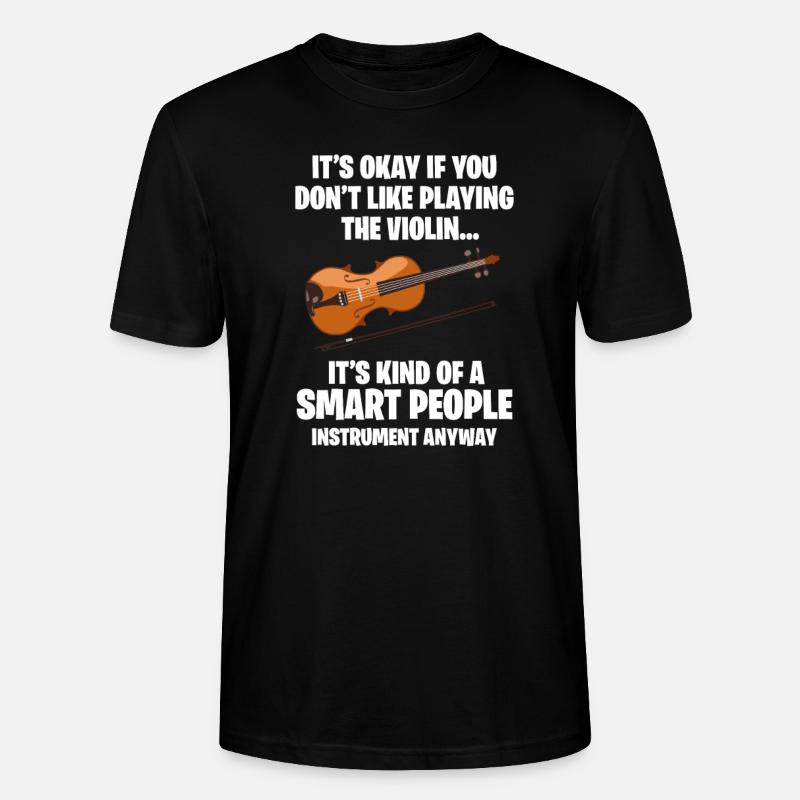 Violine - Stanley/Stella Unisex Bio-T-Shirt CRAFTER - Schwarz