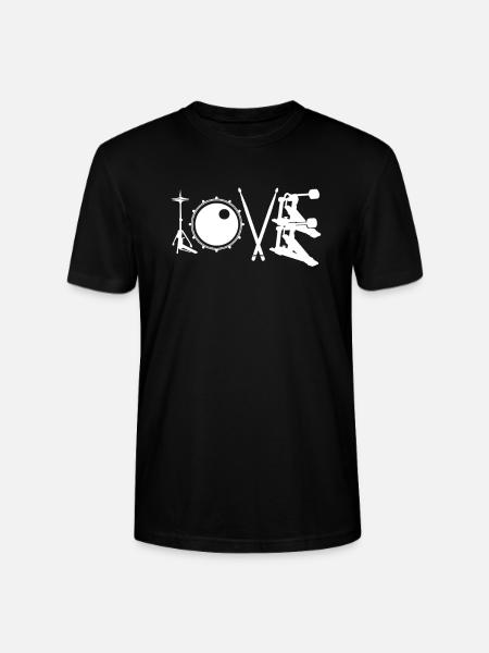 Drums Love Drummer Dear Drummer - Stanley/Stella CRAFTER Unisex Organic T-Shirt - black