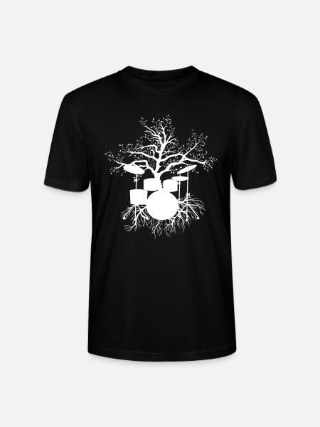 Drums - Stanley/Stella CRAFTER Unisex Organic T-Shirt - black
