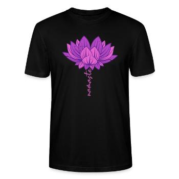 Namaste - Stanley/Stella Unisex Bio-T-Shirt CRAFTER - Schwarz - Vorne - Alina (178cm) & Michal (187cm)