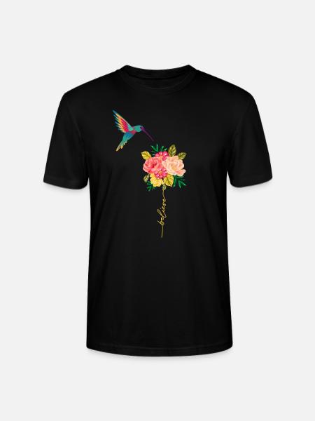 Kolibri - Stanley/Stella Unisex Bio-T-Shirt CRAFTER - Schwarz
