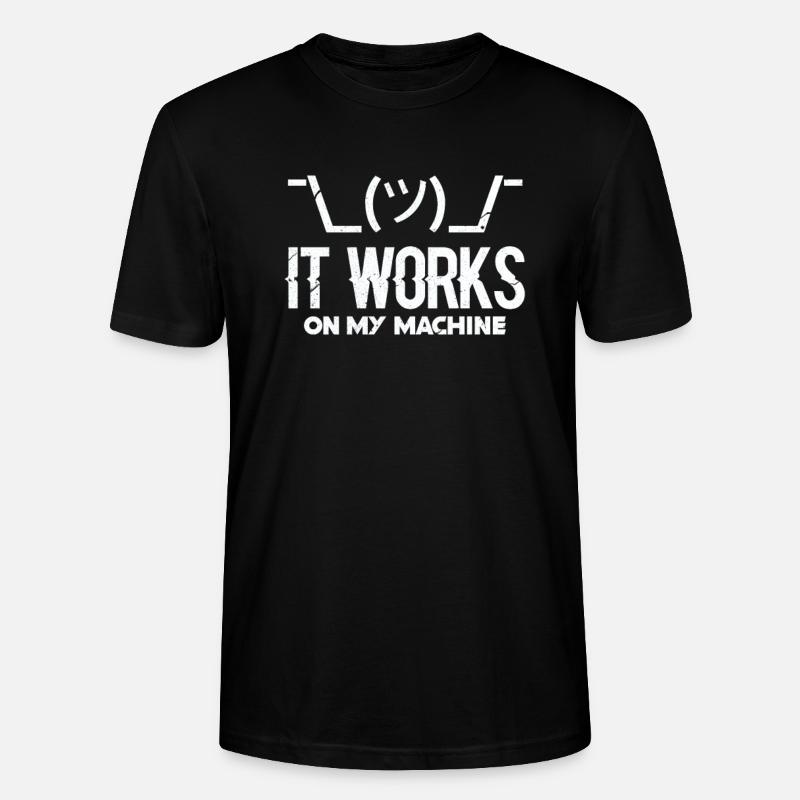 programmeur - T-shirt bio CRAFTER Stanley Stella Unisexe - noir