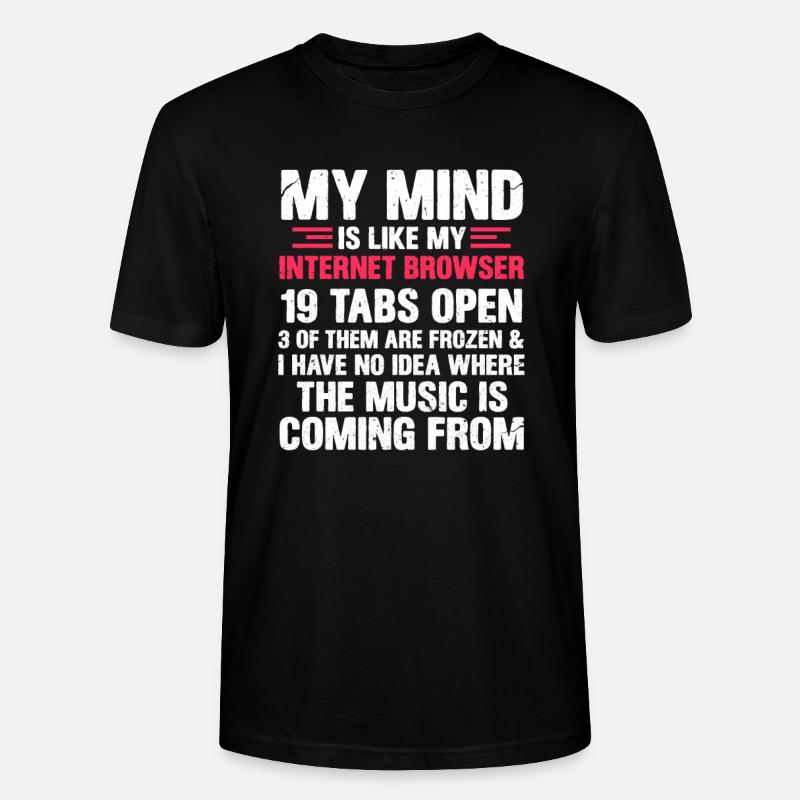 Internet Gedanken Programmierer Nerd Geschenk - Stanley/Stella Unisex Bio-T-Shirt CRAFTER - Schwarz