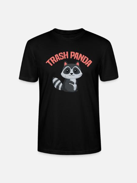 racoon - Stanley/Stella CRAFTER Unisex Organic T-Shirt - black