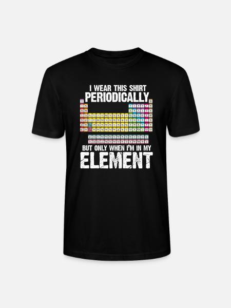 periodic system - Stanley/Stella CRAFTER Unisex Organic T-Shirt - black