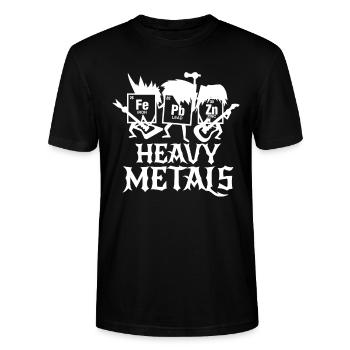 Chemie Heavy Metals - Stanley/Stella Unisex Bio-T-Shirt CRAFTER - Schwarz - Vorne - Alina (178cm) & Michal (187cm)