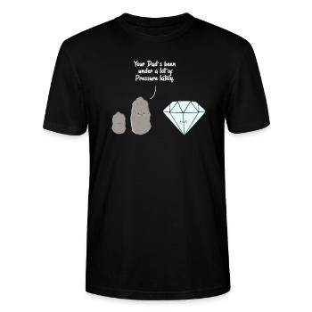 géologie - T-shirt bio CRAFTER Stanley Stella Unisexe - noir - Devant - Alina (178cm) & Michal (187cm)