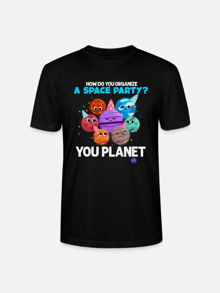 planète - T-shirt bio CRAFTER Stanley Stella Unisexe - noir