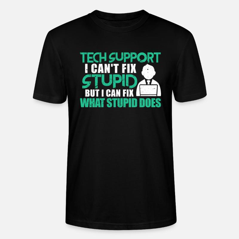 Support technique - T-shirt bio CRAFTER Stanley Stella Unisexe - noir