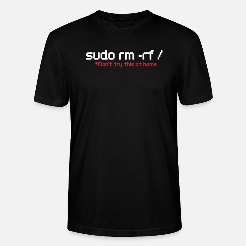 programmeur - T-shirt bio CRAFTER Stanley Stella Unisexe - noir