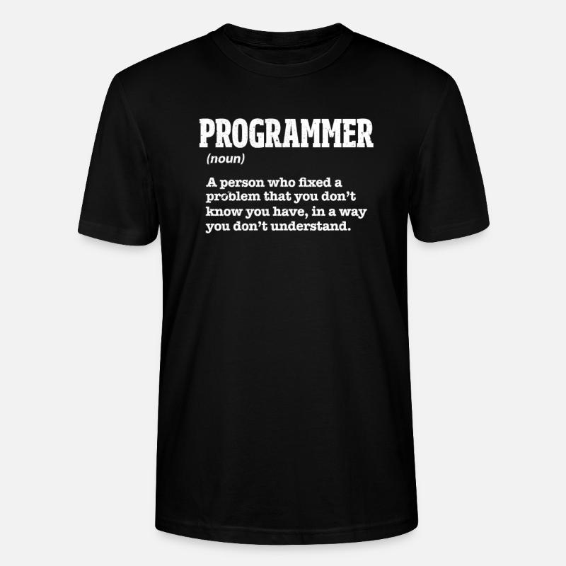 Programmierer - Stanley/Stella Unisex Bio-T-Shirt CRAFTER - Schwarz