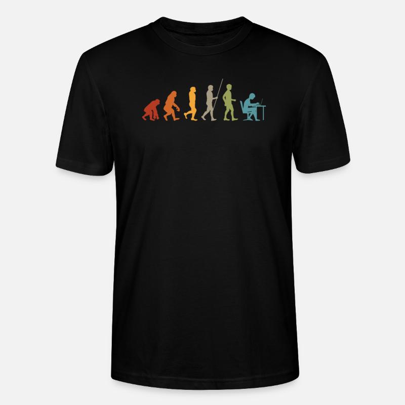 Programmierer Evolution - Stanley/Stella Unisex Bio-T-Shirt CRAFTER - Schwarz